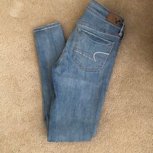 American Eagle ’super super stretch’ skinny jeans